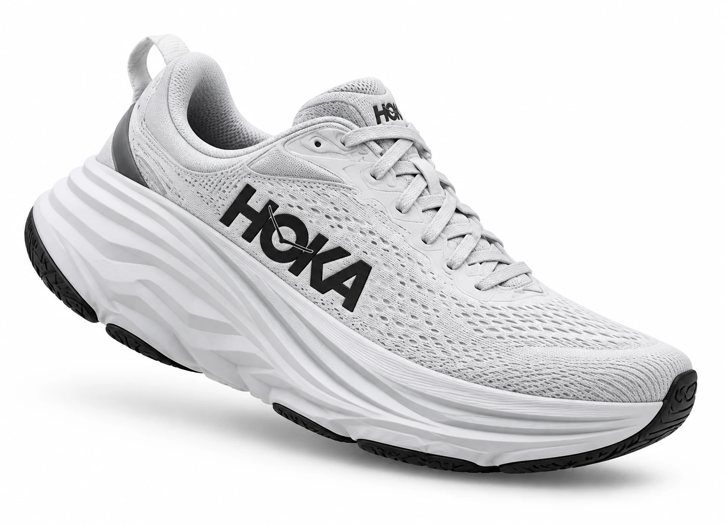 Светло-серые HOKA Bondi 8